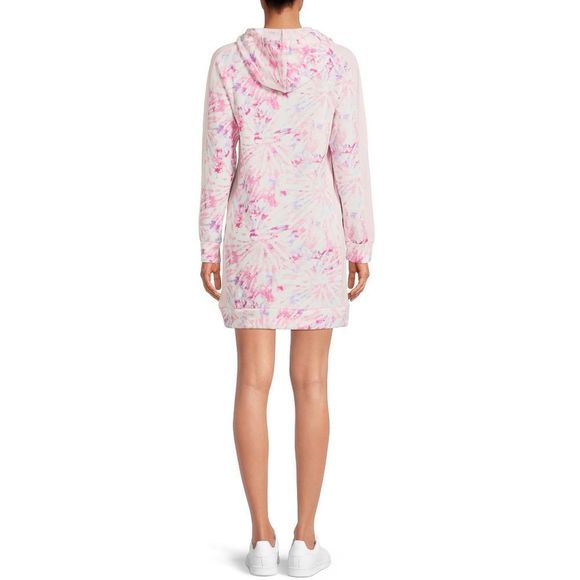 🆕 SUPER COZY Tie Dye Hoodie Dress Fits M in women’s (sized L in Juniors) - Picture 5 of 6